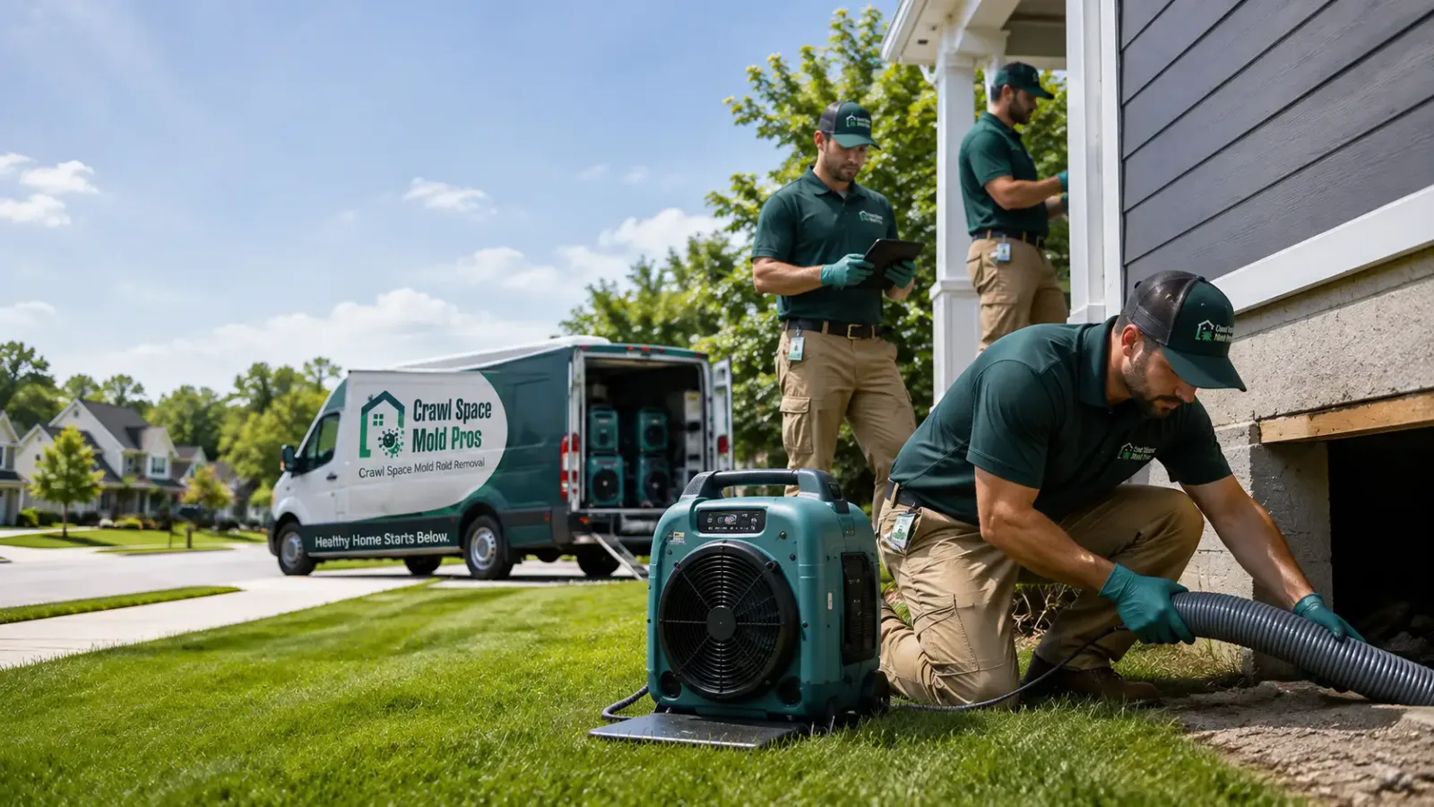 Crawl Space Mold Removal in Vienna, SD